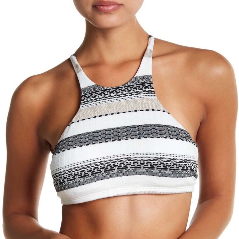 Vitamin A Cozumel high neck cross back bikini top - Picture 4 of 6